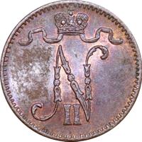 1 пенни 1909 года  Для Финляндии