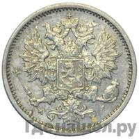 25 пенни 1872 года S Для Финляндии