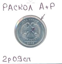2 рубля 2009 года