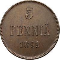 5 пенни 1899 года  Для Финляндии