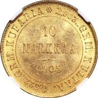 10 марок 1905 года L Для Финляндии