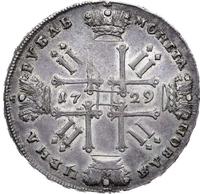 1 рубль 1729 года