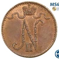 1 пенни 1900 года  Для Финляндии