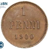 1 пенни 1900 года  Для Финляндии