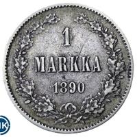 1 марка 1890 года L Для Финляндии