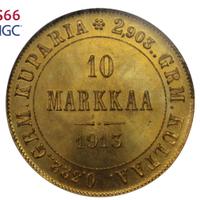 10 марок 1913 года S Для Финляндии