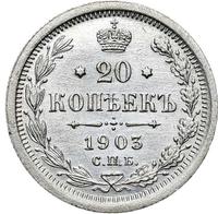 20 копеек 1903 года СПБ АР