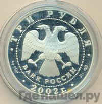 3 рубля 2002 года СПМД