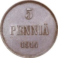 5 пенни 1914 года  Для Финляндии