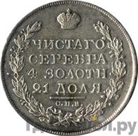 1 рубль 1821 года