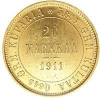 20 марок 1911 года L Для Финляндии
