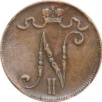 5 пенни 1912 года  Для Финляндии