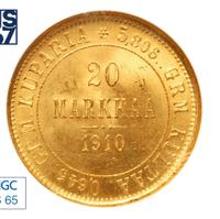 20 марок 1910 года L Для Финляндии