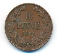 10 пенни 1912 года  Для Финляндии