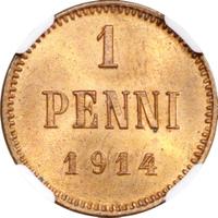 1 пенни 1914 года  Для Финляндии