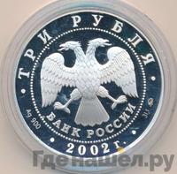 3 рубля 2002 года ММД