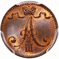 1 пенни 1891 года  Для Финляндии