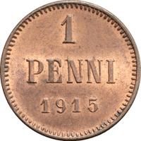 1 пенни 1915 года  Для Финляндии