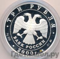 3 рубля 2000 года ММД