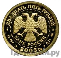 25 рублей 2003 года ММД