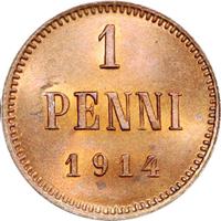 1 пенни 1914 года  Для Финляндии