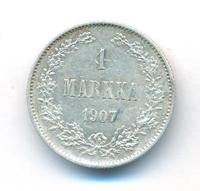 1 марка 1907 года L Для Финляндии