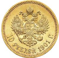 10 рублей 1901 года