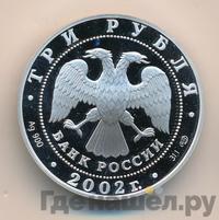 3 рубля 2002 года СПМД