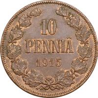 10 пенни 1915 года  Для Финляндии