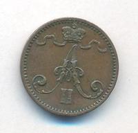 1 пенни 1876 года  Для Финляндии