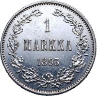 1 марка 1893 года L Для Финляндии