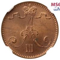 1 пенни 1893 года  Для Финляндии