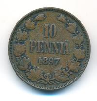 10 пенни 1897 года  Для Финляндии