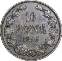 10 пенни 1895 года  Для Финляндии