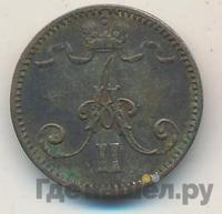 1 пенни 1872 года  Для Финляндии