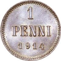 1 пенни 1914 года  Для Финляндии