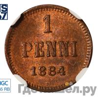 1 пенни 1884 года  Для Финляндии