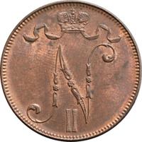 5 пенни 1901 года  Для Финляндии