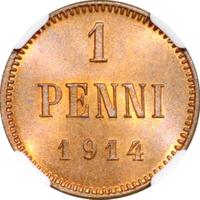 1 пенни 1914 года  Для Финляндии
