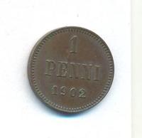 1 пенни 1902 года  Для Финляндии