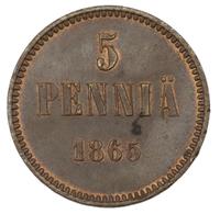 5 пенни 1865 года  Для Финляндии