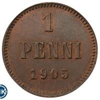 1 пенни 1905 года  Для Финляндии
