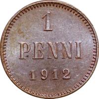 1 пенни 1912 года  Для Финляндии