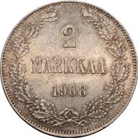 2 марки 1908 года L Для Финляндии