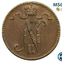 1 пенни 1900 года  Для Финляндии