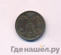 1 пенни 1881 года  Для Финляндии