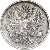 50 пенни 1908 года L Для Финляндии