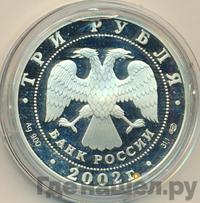 3 рубля 2002 года СПМД