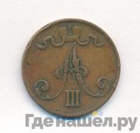 5 пенни 1889 года  Для Финляндии