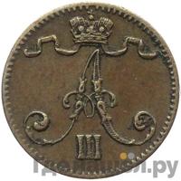 1 пенни 1882 года  Для Финляндии